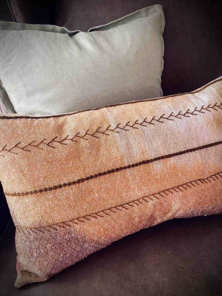 Cushion cover - handwoven and hand dyed decorative cover