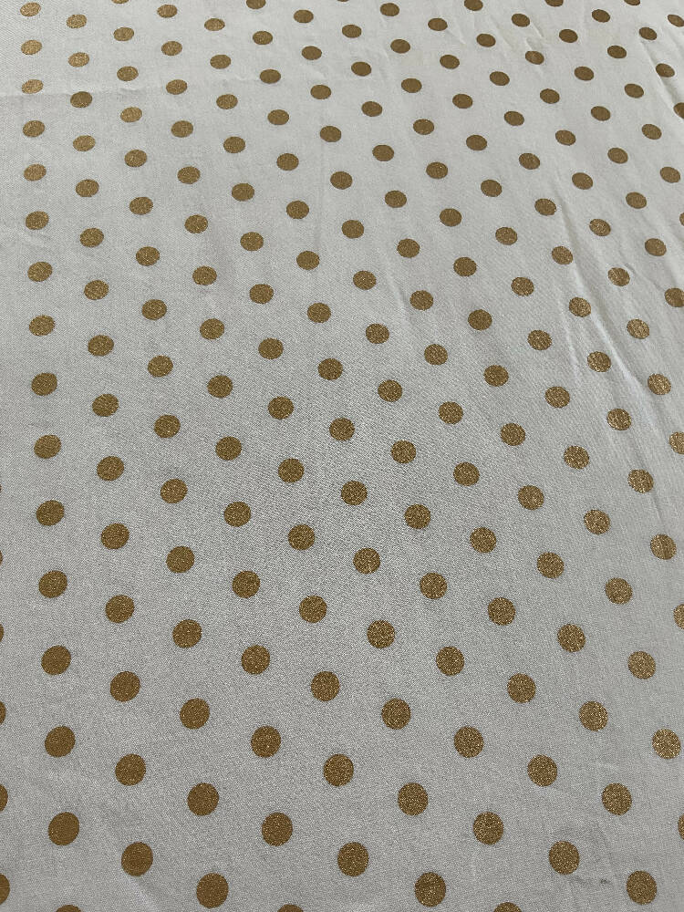Cot Sheet, fitted, cotton - Gold Spot