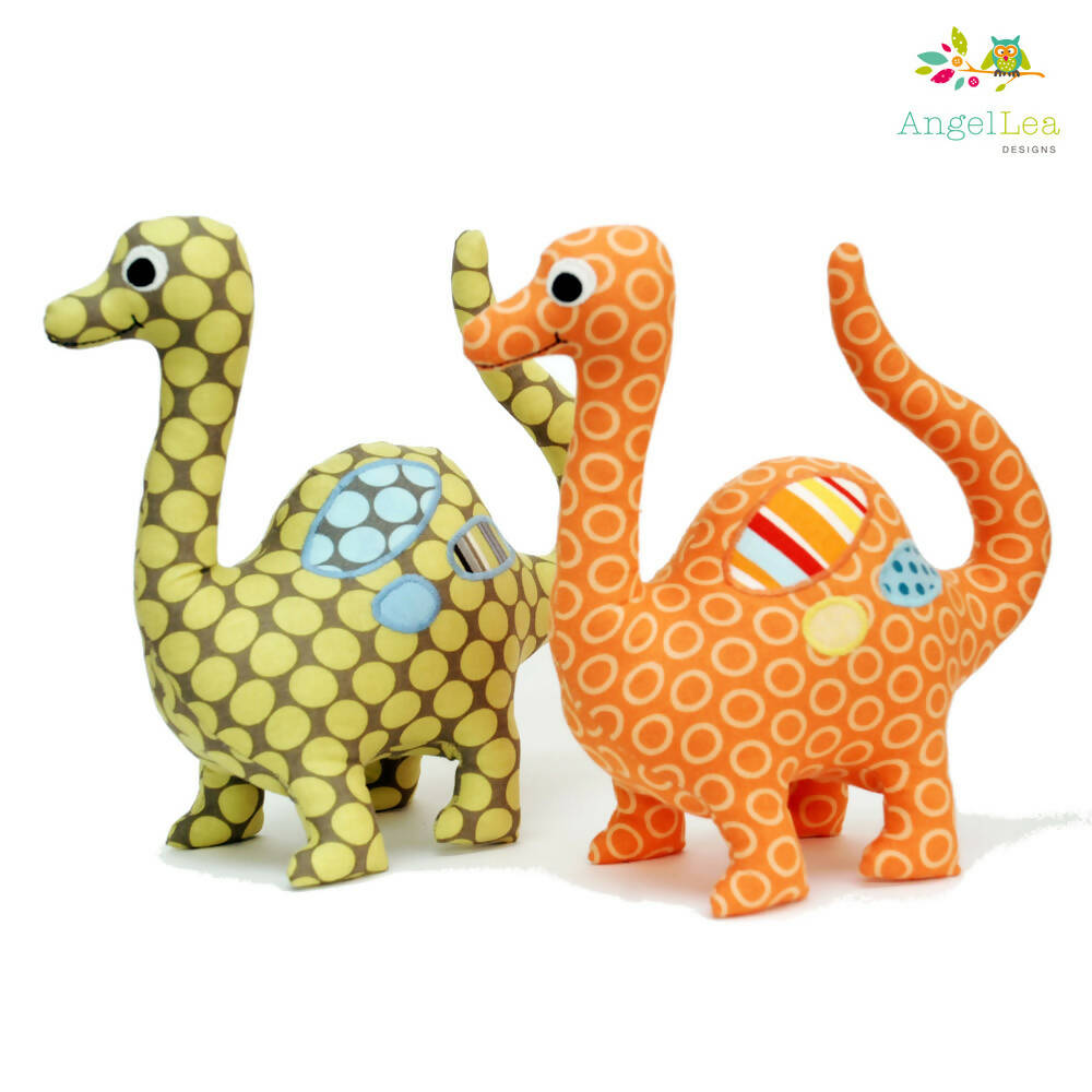 Dinosaur Softie PDF Sewing Pattern Stuffed Animal Pattern