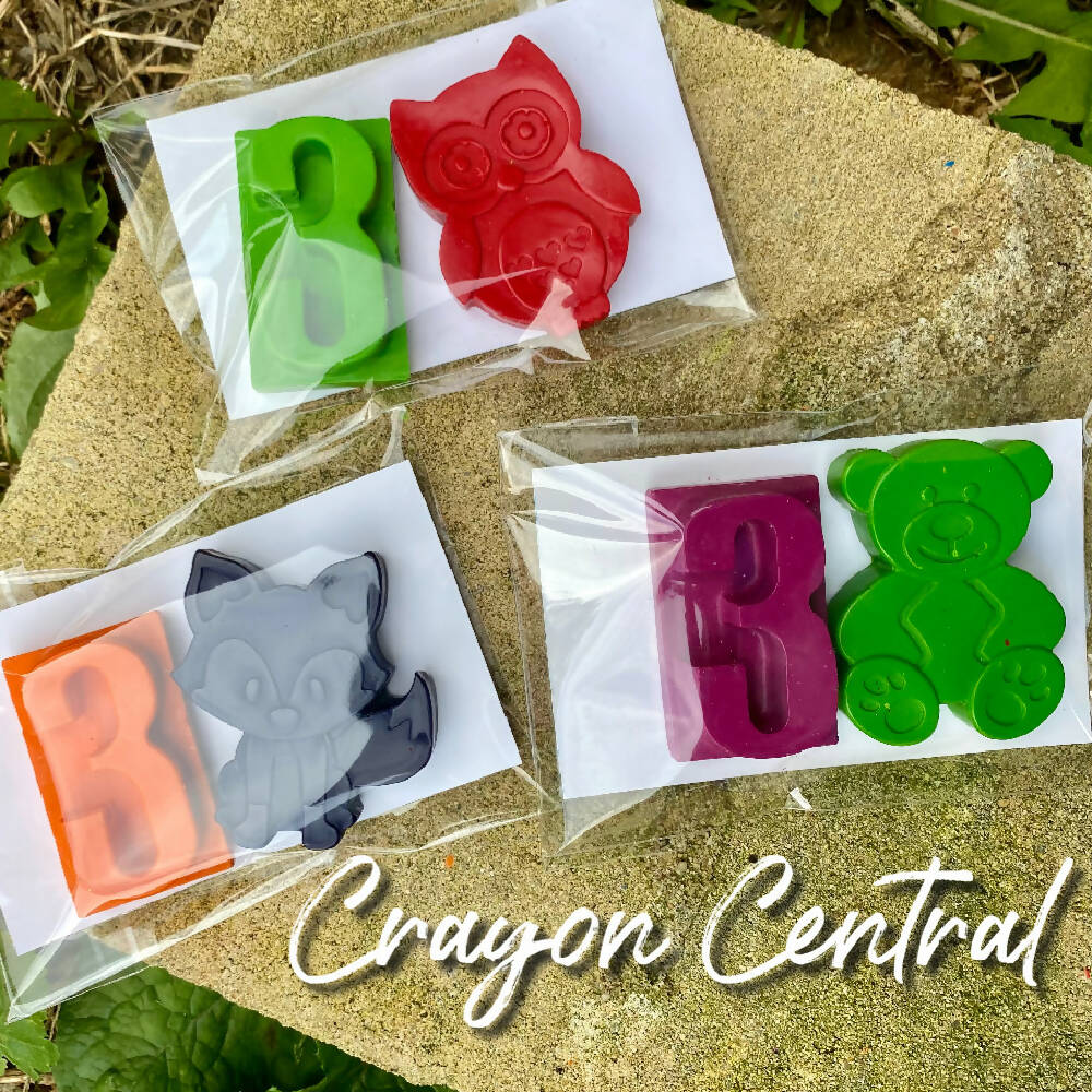 Woodland Animal Crayon Party Favours