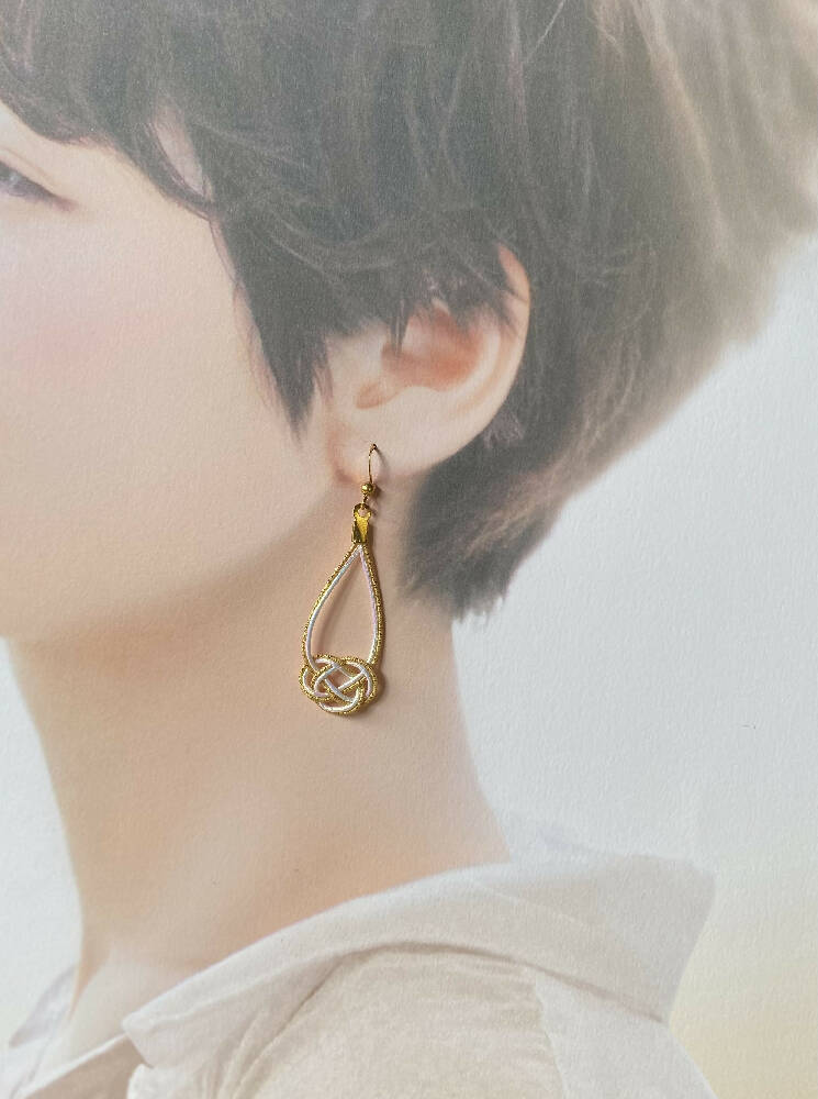 Mizuhiki earrings (big)