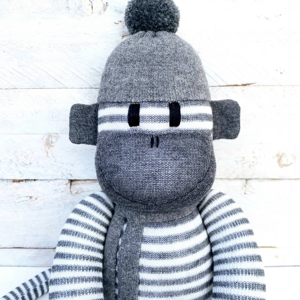 Spencer the Sock Monkey - READY TO SHIP soft toy