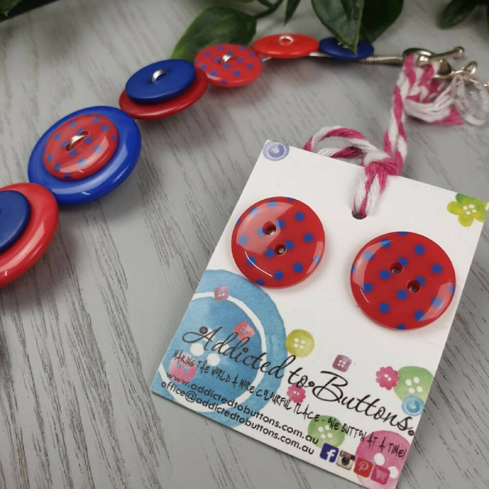 Button Necklace Superhero Spider guy Jewellery Earrings and Necklace