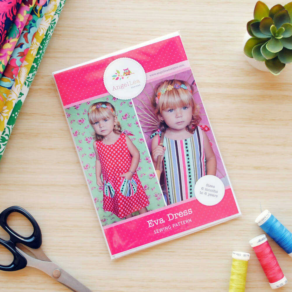 Girls Dress Pattern HARD COPY Paper Sewing Pattern and Tutorial