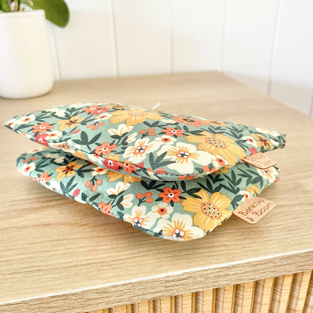 Cotton Zipper Pouch Midi Collection Botanical Garden