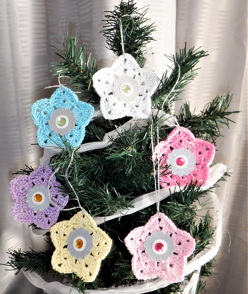 Sparkle Stars Tree Decorations/Gift Toppers