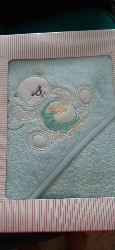 Personalised Embroidered Hooded Baby Towels