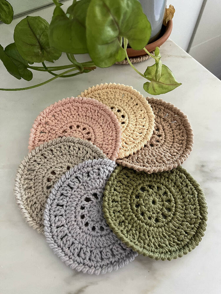 Country Coaster - Cotton Crochet Coaster