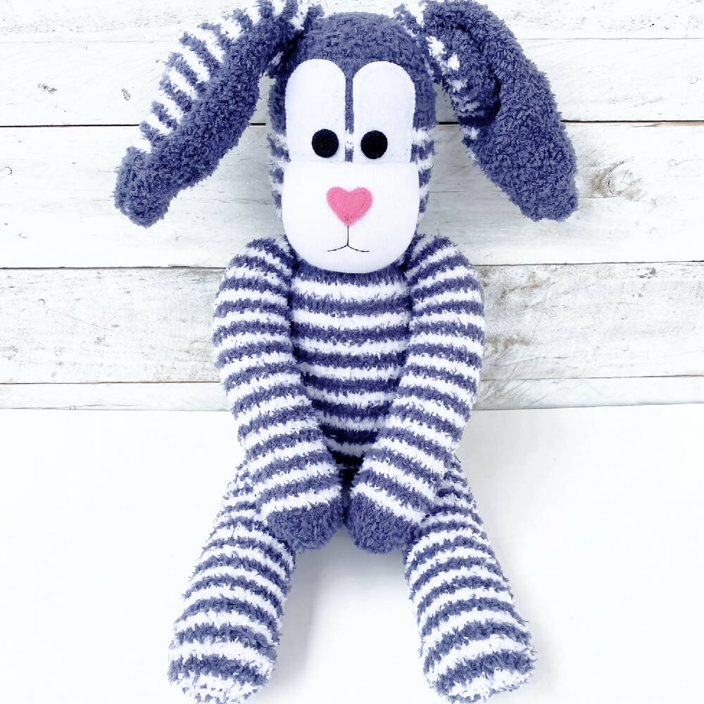 Bernard the Sock Bunny - Easter - READY TO SHIP soft toy