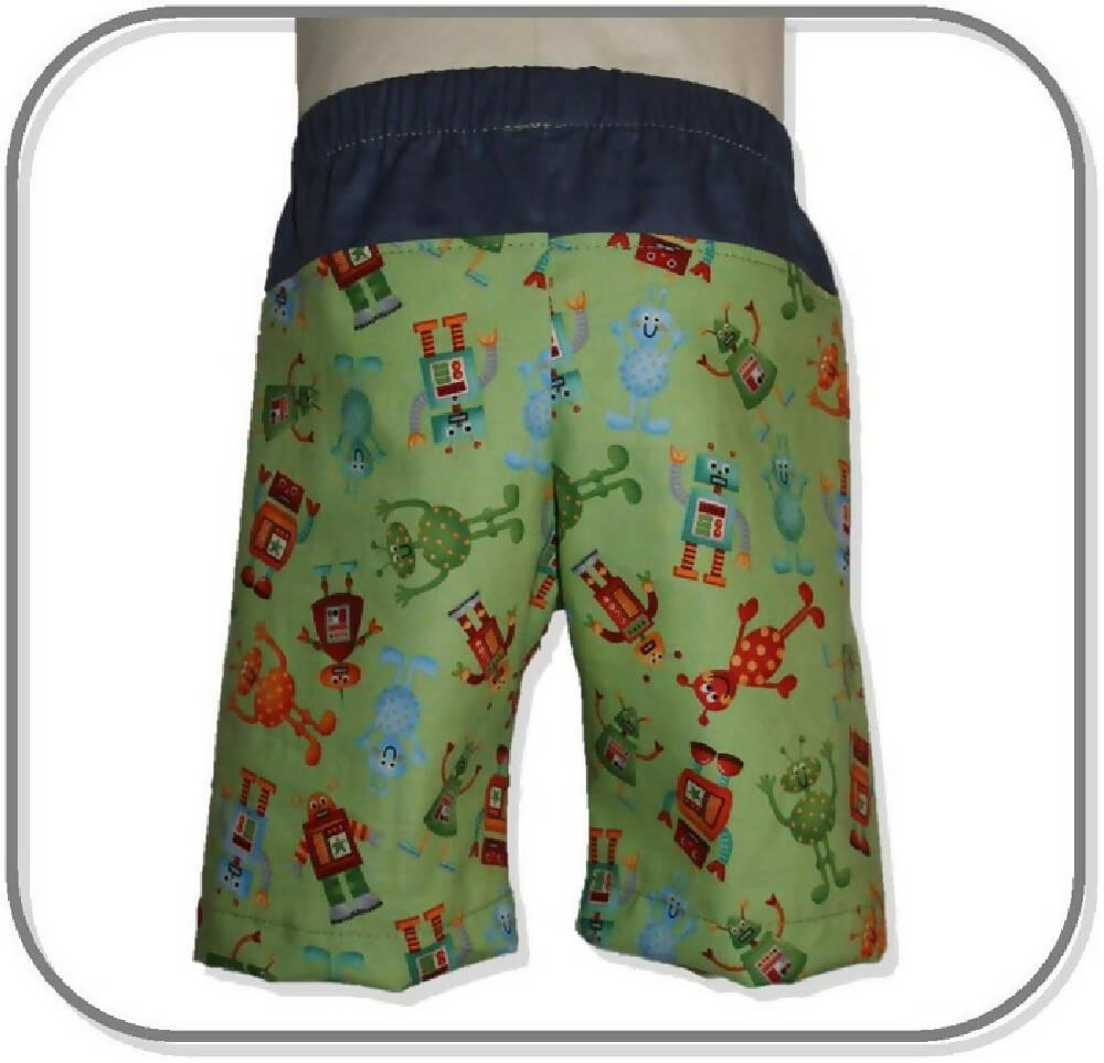 CLEARANCE SALE Aliens and Robots Boys Shorts