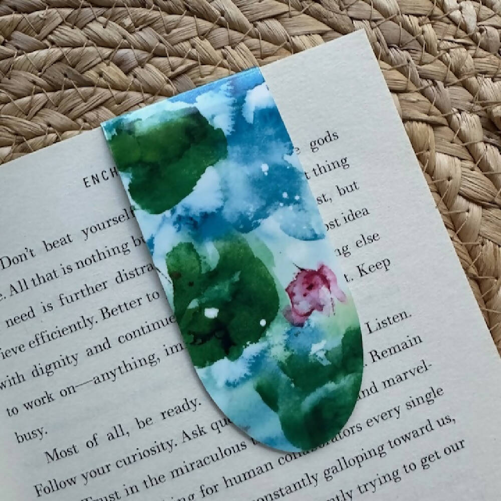 Magnetic Bookmark, Watercolour Artworks, book page holder