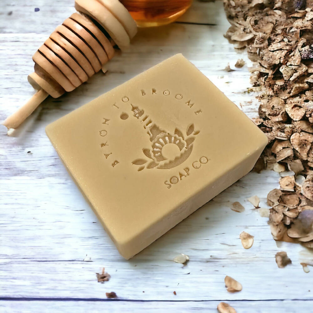 Goat Milk Handcrafted Soap - Oatmeal & Honey