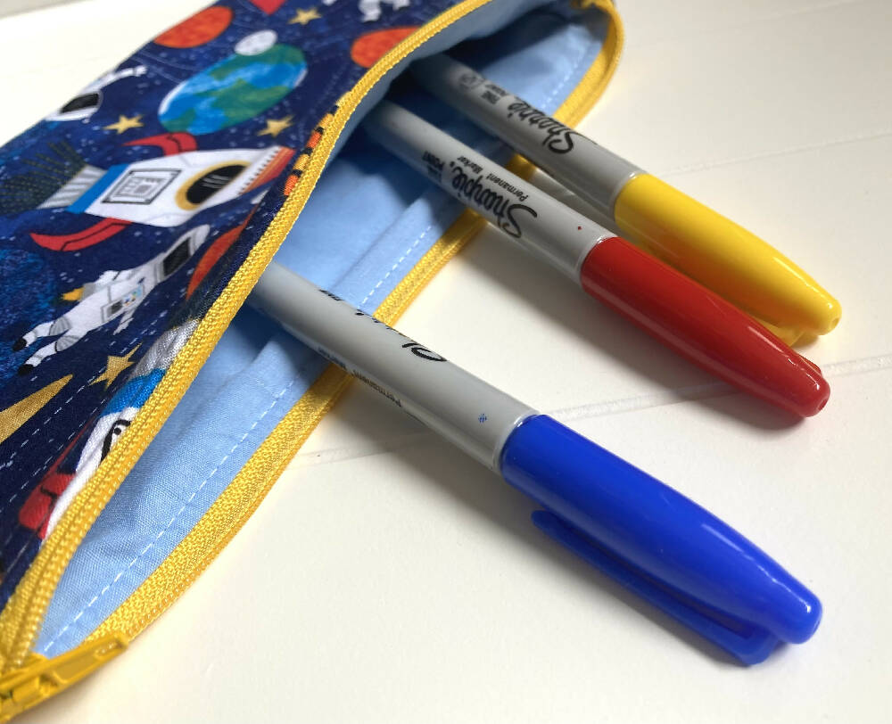 Outer space pencil case