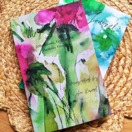 Journal ~ Affirmations, Gratitude and Positivity Prompts, Gorgeous Artwork