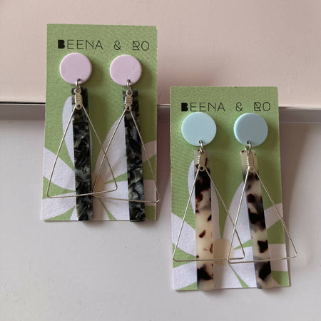 Acrylic stick earrings