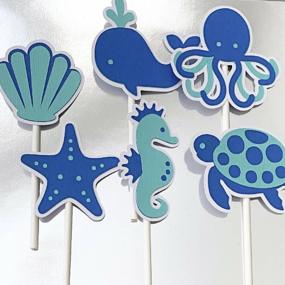 Under the Sea Cupcake Toppers.