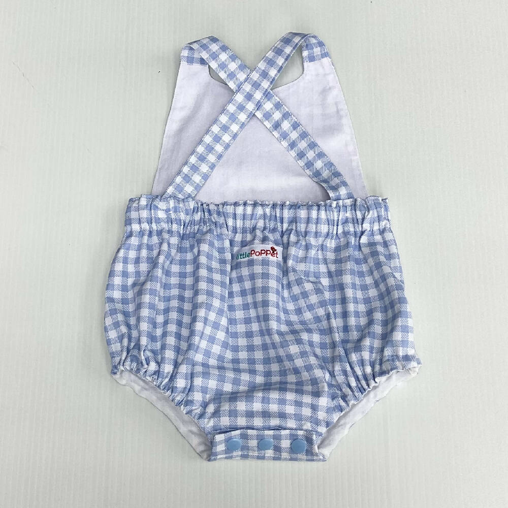 Gingham Appliqué Romper