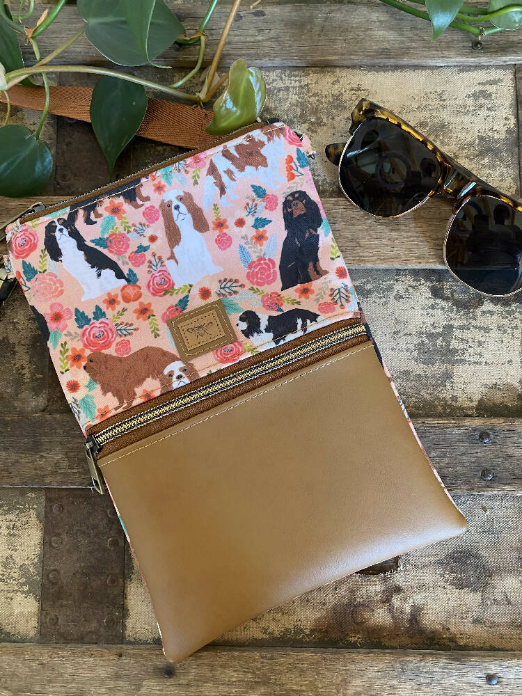 Mini & Small Crossbody Bag - Cavvies/Tan Faux Leather