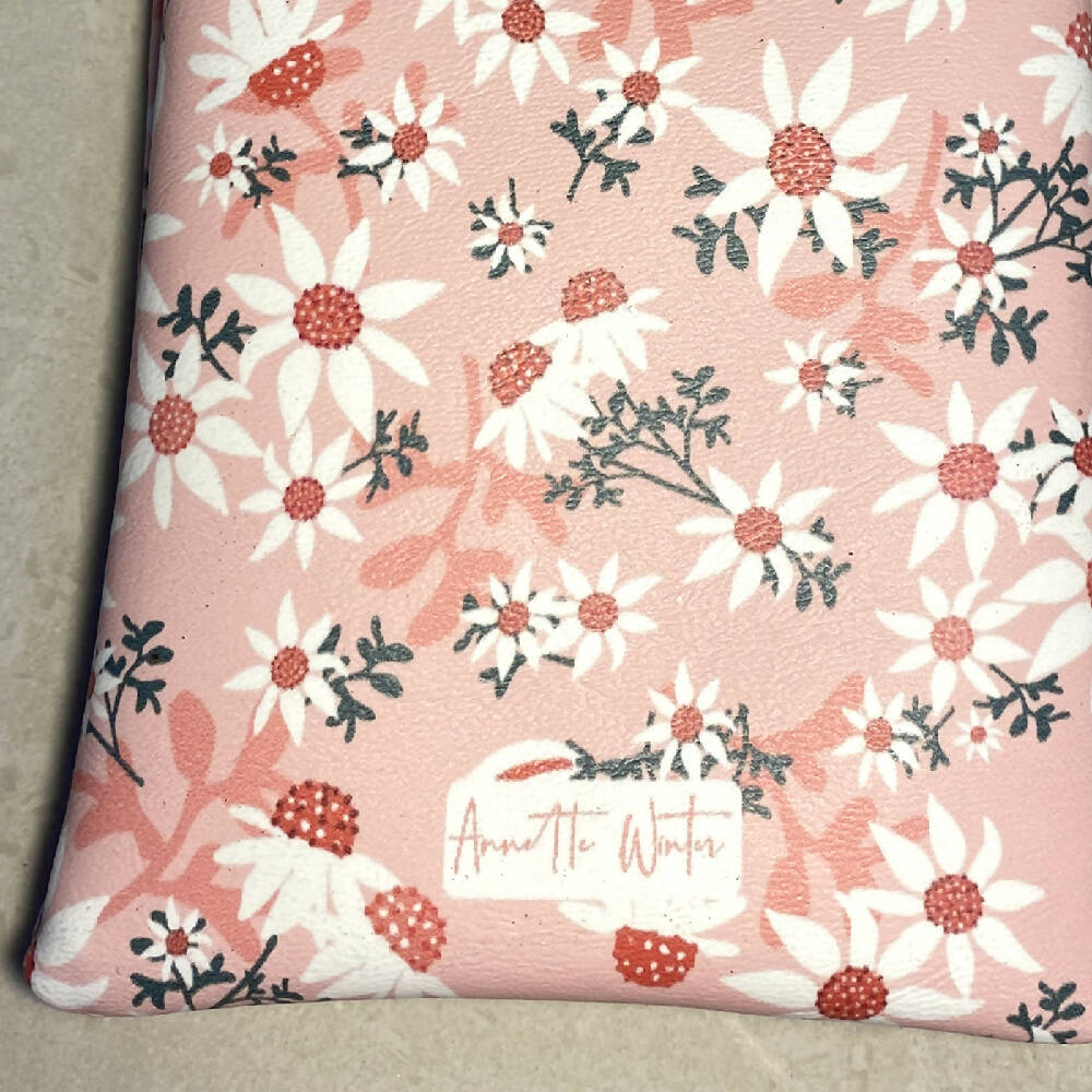 Glasses Case / Pouch featuring exclusive Australian Flannel Flowers Floral Print #1