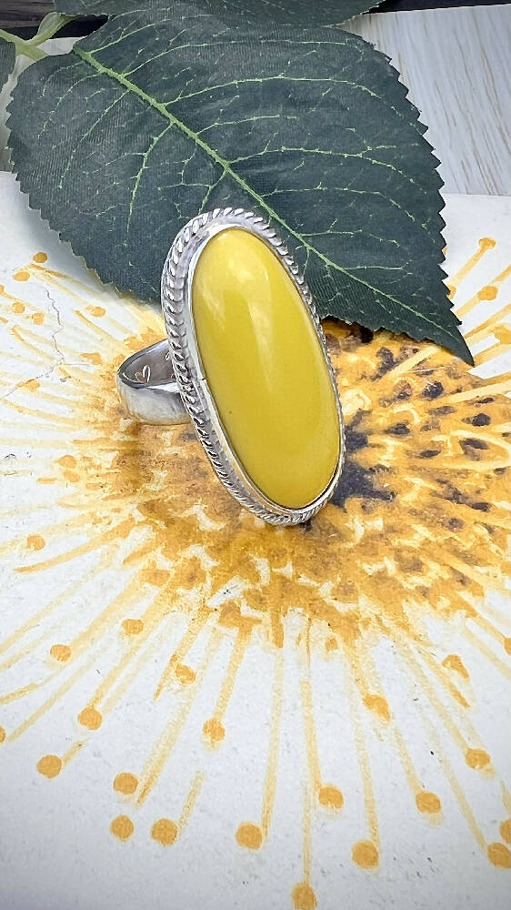 Yellow Jasper Ring.
