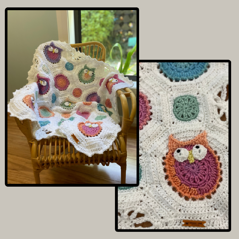 What a Hoot - baby blanket