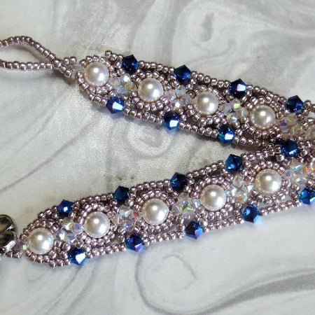 Swarovski Crystal and Pearl Bracelet