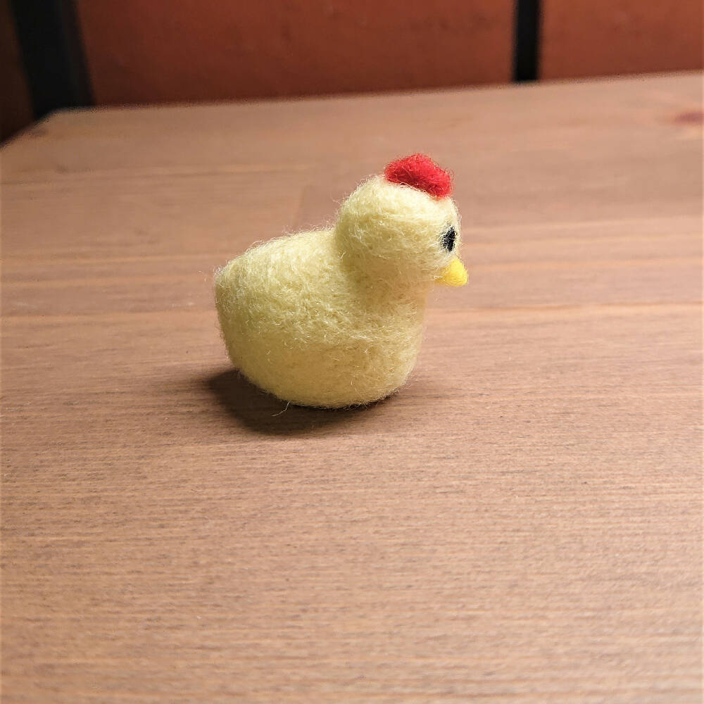 Mini Wool Needle Felted Chick