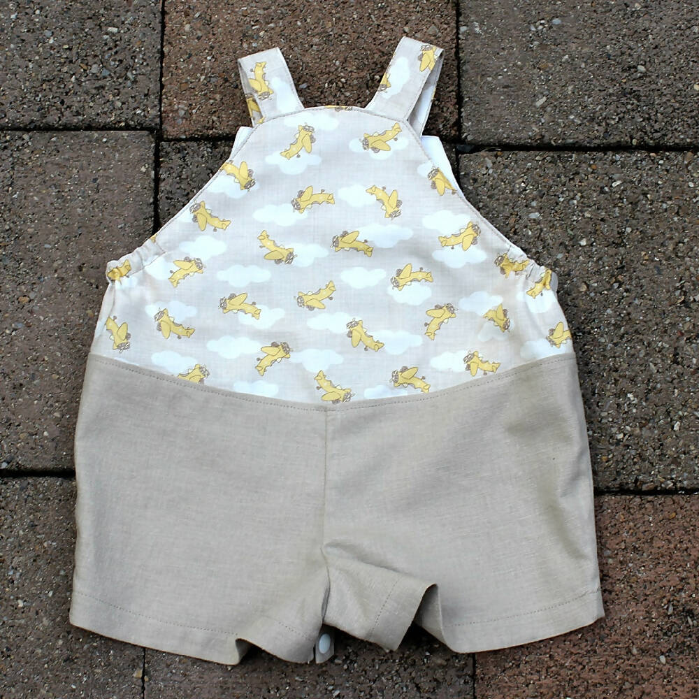 Baby Romper - Cotton and Linen - Size 6-12 months