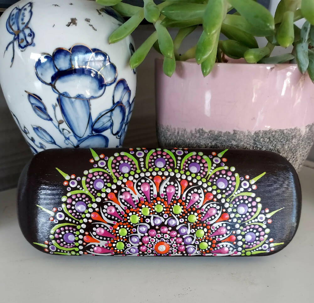 Dot Art Spectacle Case called " Abundance ".