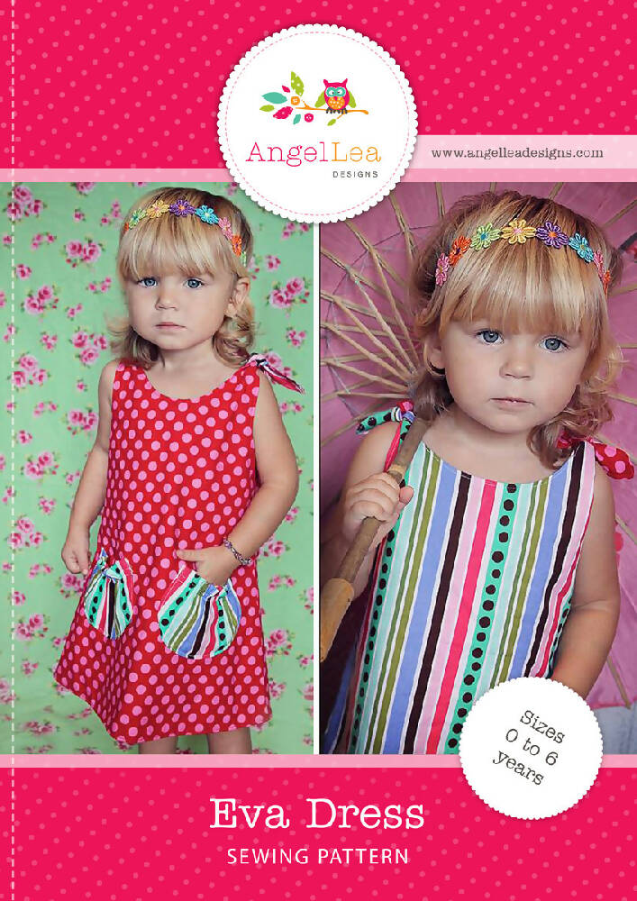Girls Dress Pattern HARD COPY Paper Sewing Pattern and Tutorial