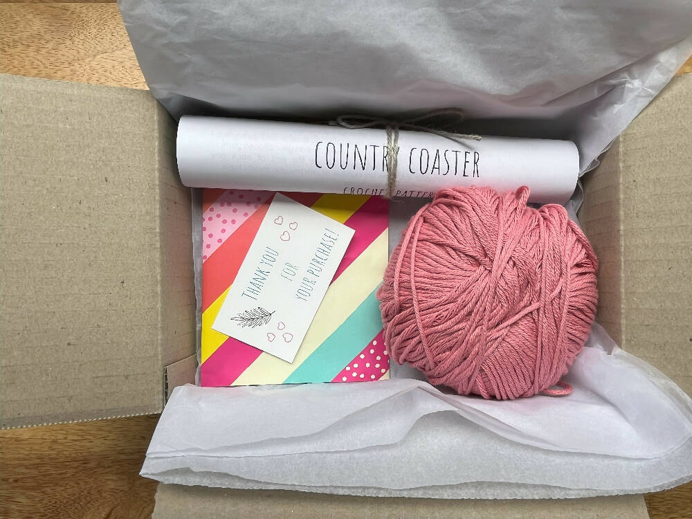 Crochet Kit - Country Coaster