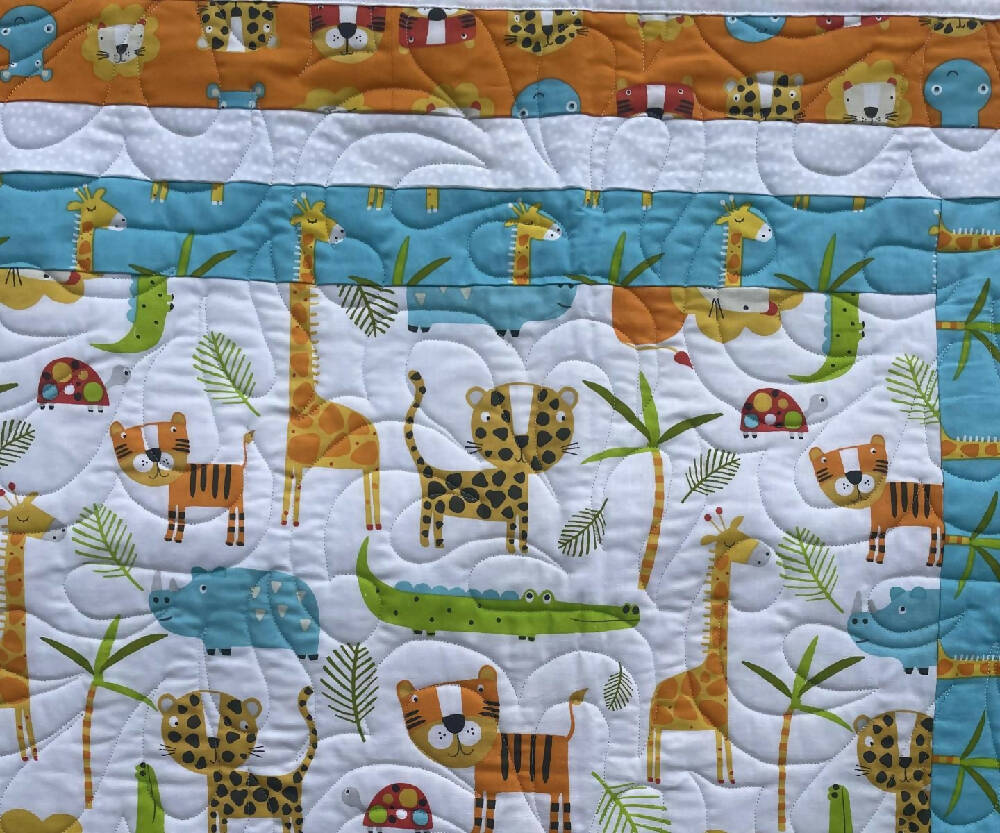Zoo Animals Play Quilt