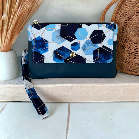 Savvy Phone Pouch Collection - Blue Pentagon