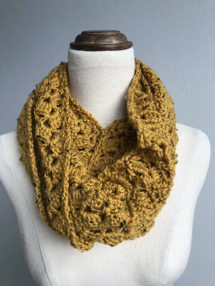 Rustic Lace Infinity Scarf