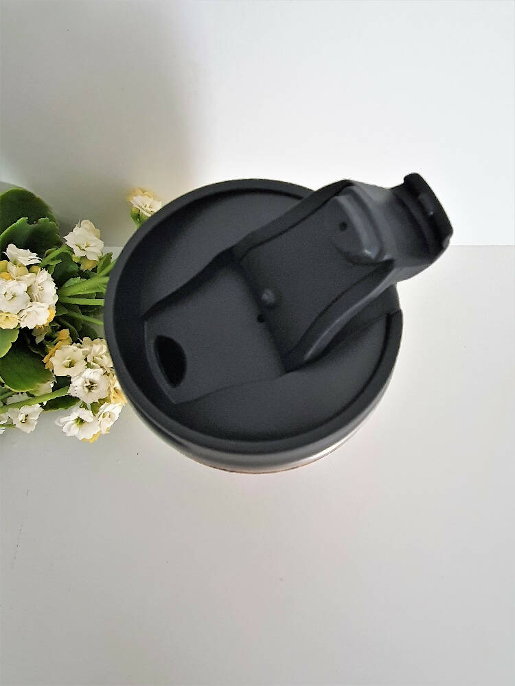 Handmade Large Wooden Travel Mug - Eco Friendly Insulated Coffee Tumbler