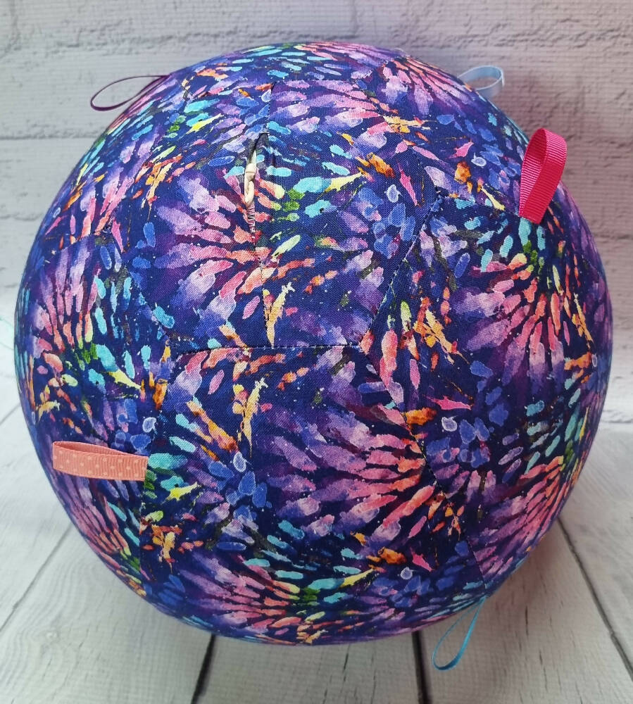 Balloon Ball: Indigo Fireworks Fun: Taggie: solid print