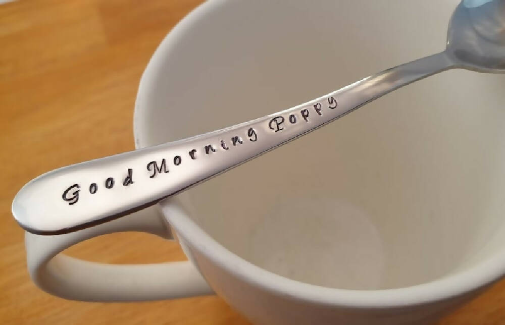 Custom Title For Your Grandpa Good Morning Poppy Spoon