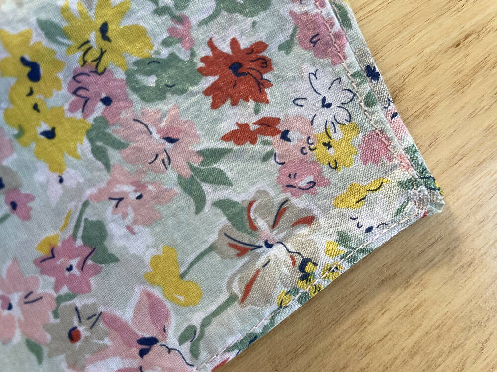 Ladies cotton Liberty Flower print Handkerchief
