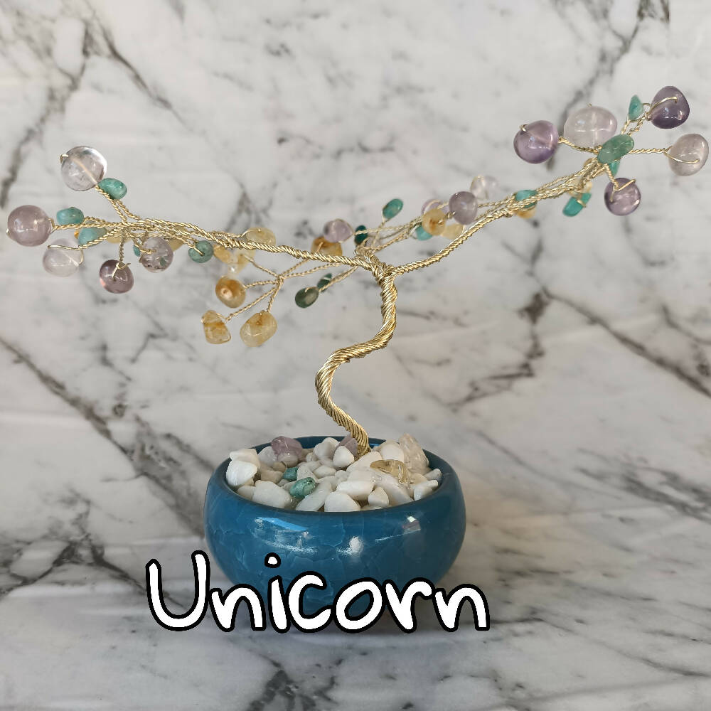 Unicorn Mini Gem Tree already made