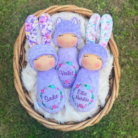 Personalised fabric doll, First doll, Bella Boo, Made to order