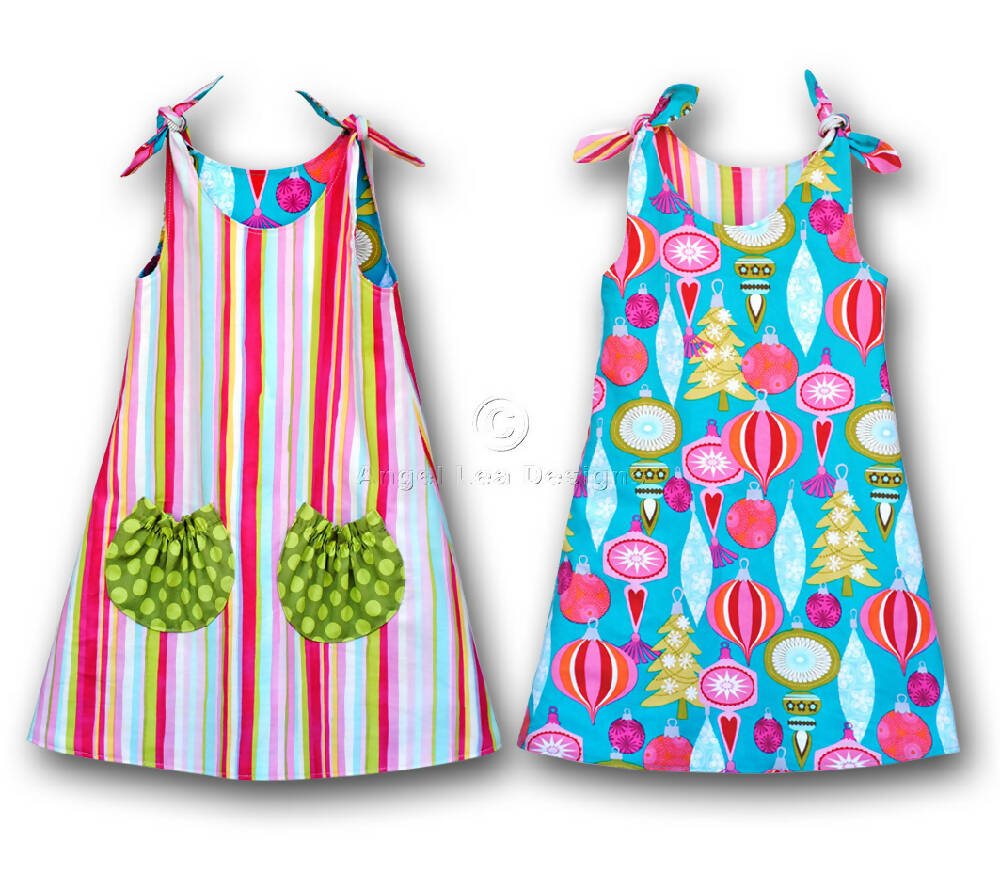 Girls Dress Pattern HARD COPY Paper Sewing Pattern and Tutorial