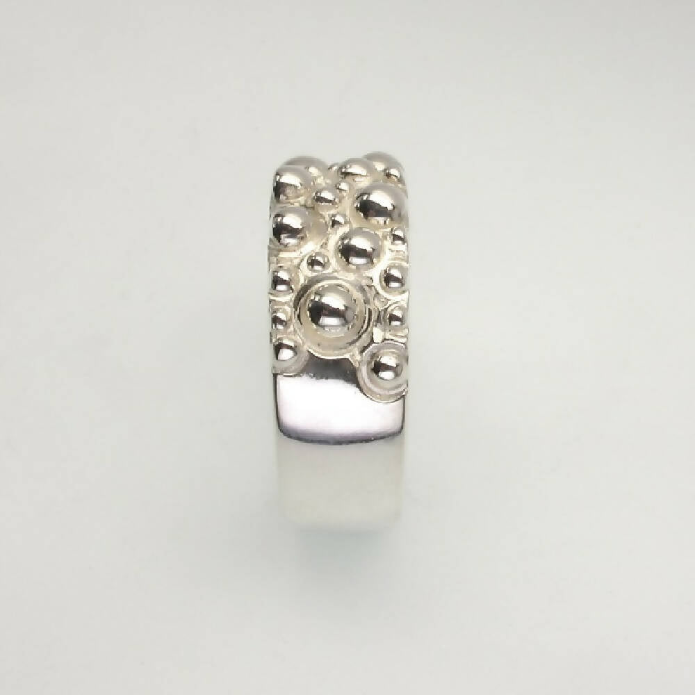 Sterling silver bubble ring 3
