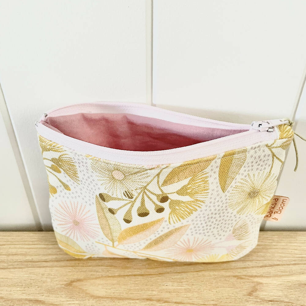 Cotton Zipper Pouch~ Midi Collection~ Summer Blossoms