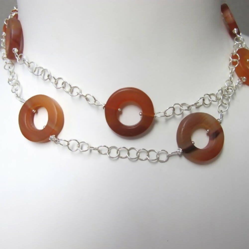 Matte carnelian chain 4