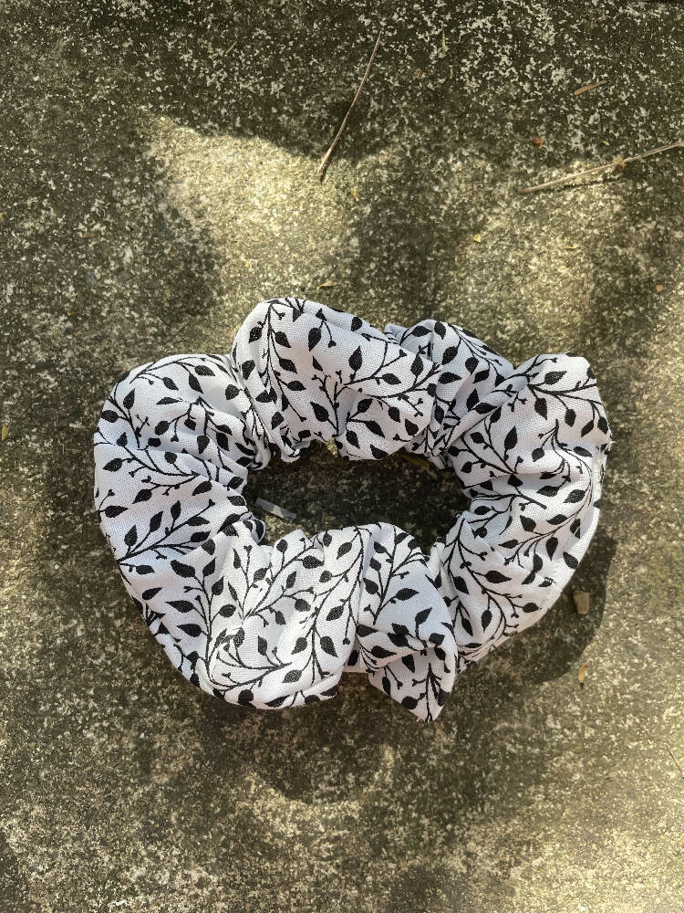 Handmade Fabric Scrunchies: Stars & Leaves Collection