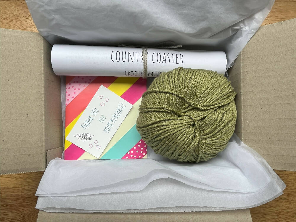 Crochet Kit - Country Coaster