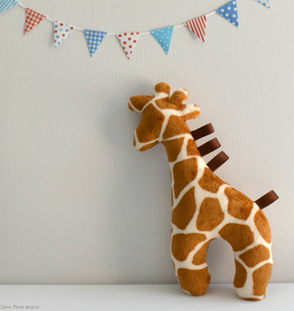 Giraffe Tag Toy Rattle