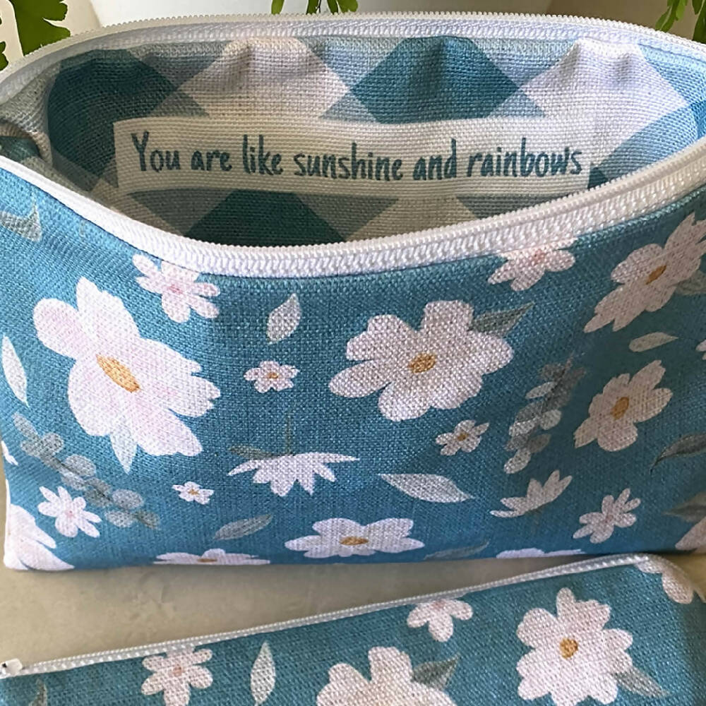 zp-028-White-Watercolour-Flowers-on-Aqua-Zipper-Pouch-A2