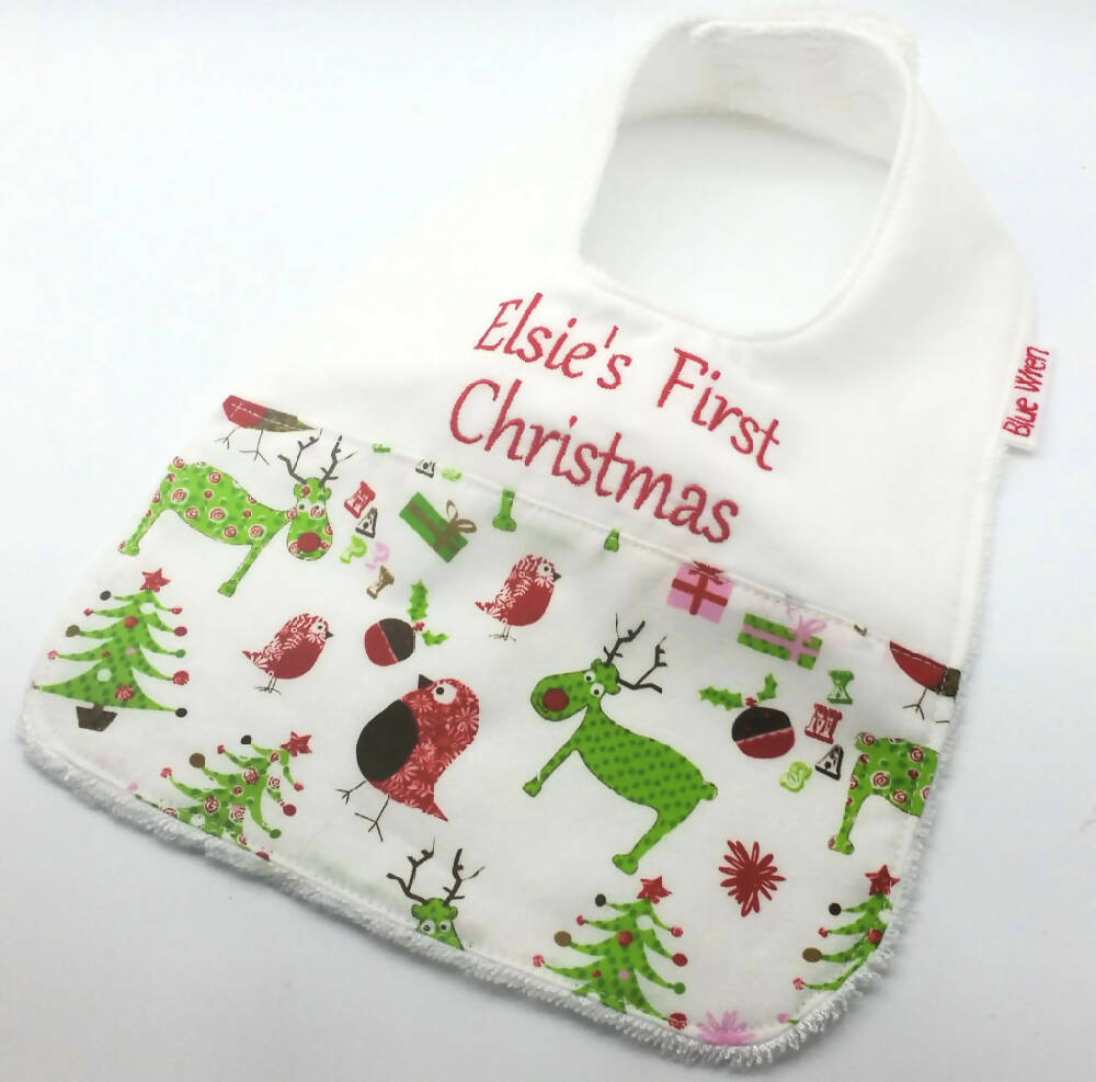 Personalised Christmas Bib