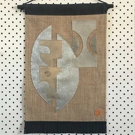 Contemporary textile fabric wall hanging - Blane